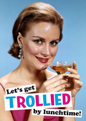 lets get trollied birthday card
