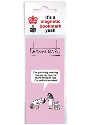 modern toss brow bar magnetic bookmark