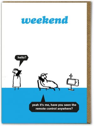 modern toss card weekend remote control