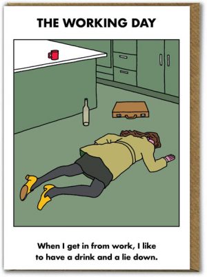 modern toss card working day