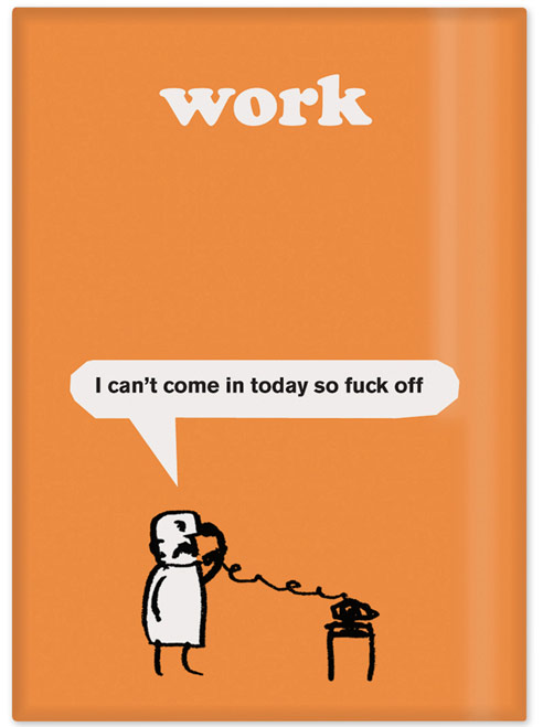 modern toss fridge magnet work