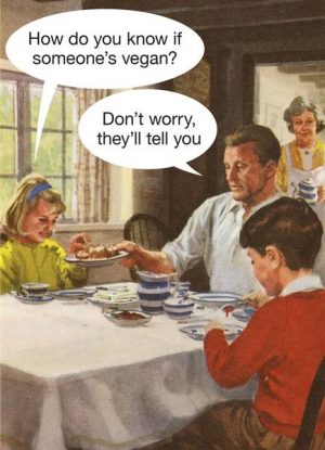vegan joke greeting cards