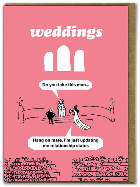 wedding status facebook modern toss card